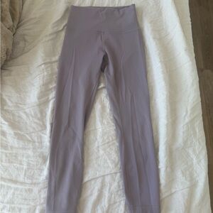 Lululemon wunder train high rise leggings violet verbena